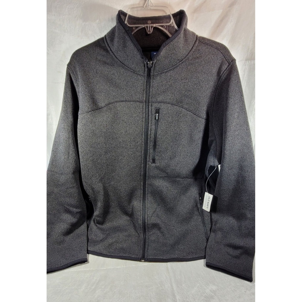 Old Navy Women's Mock Neck Fleece-Knit Zip Jacket #546629 - Charcoal - Size 2X